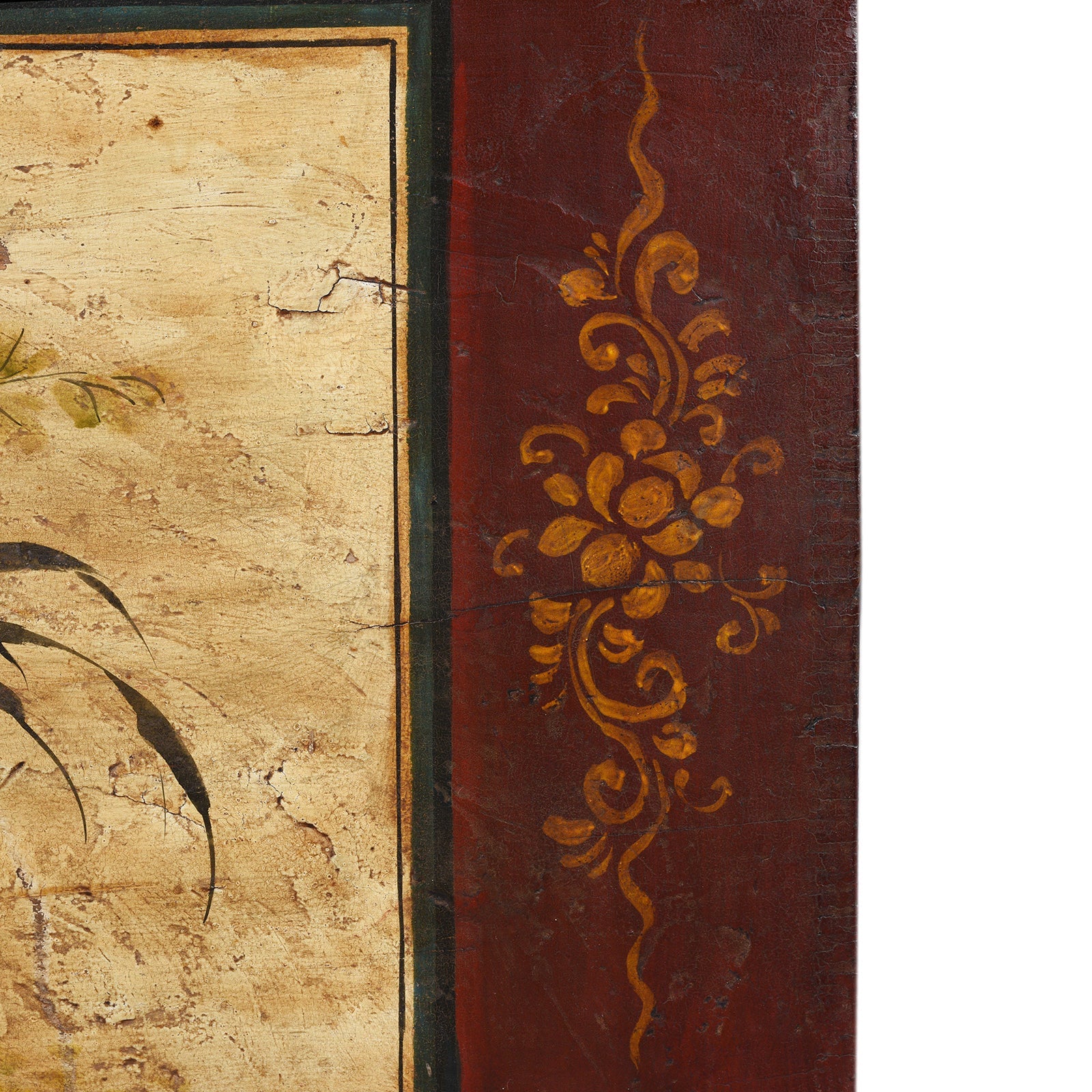 Red Painted Opera Chest From Shanxi - Ca 1900