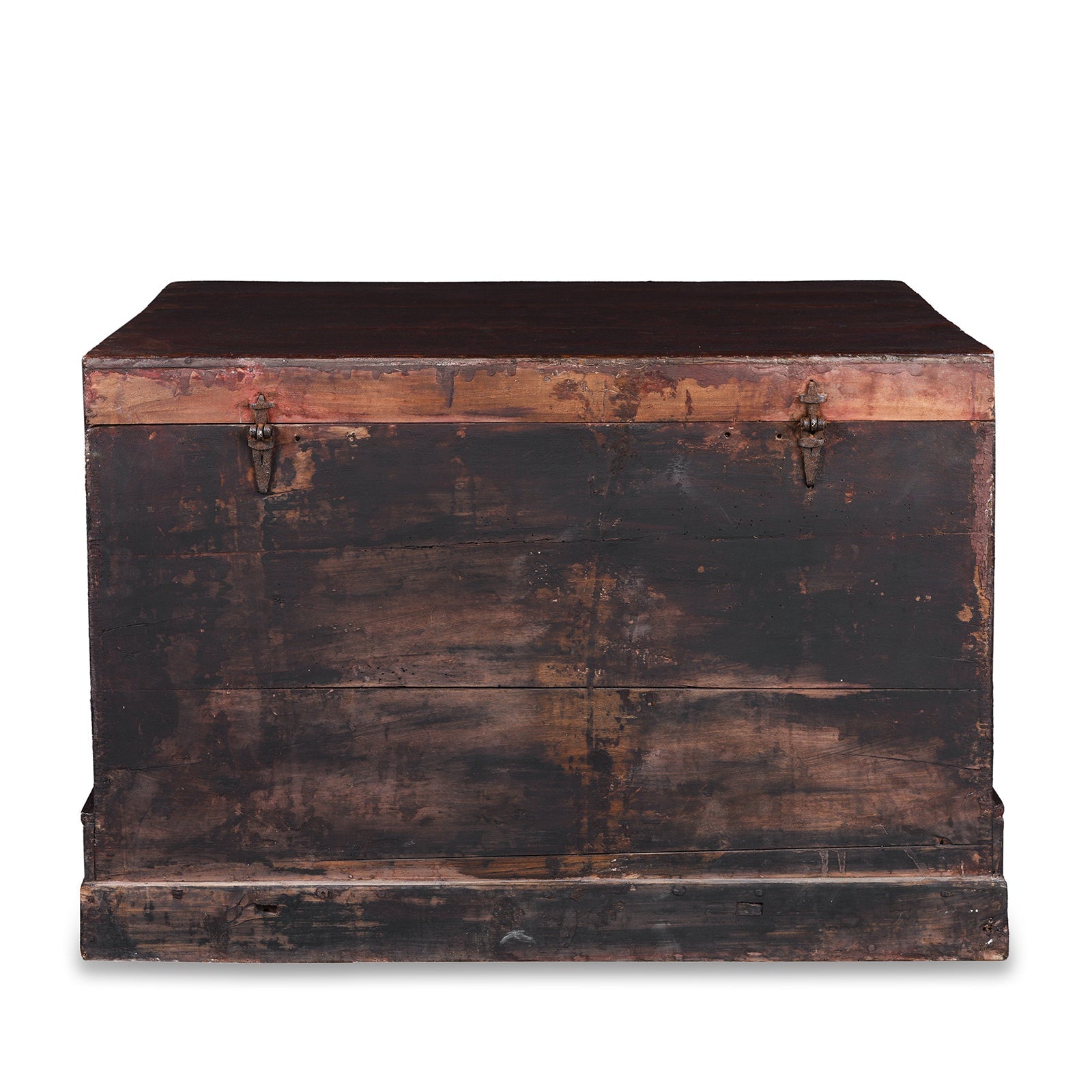 Red Painted Opera Chest From Shanxi - Ca 1900