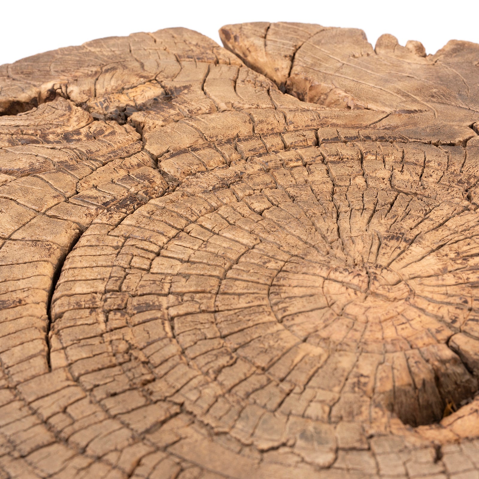 Rustic Elm Farmhouse Stool - 19th Century
