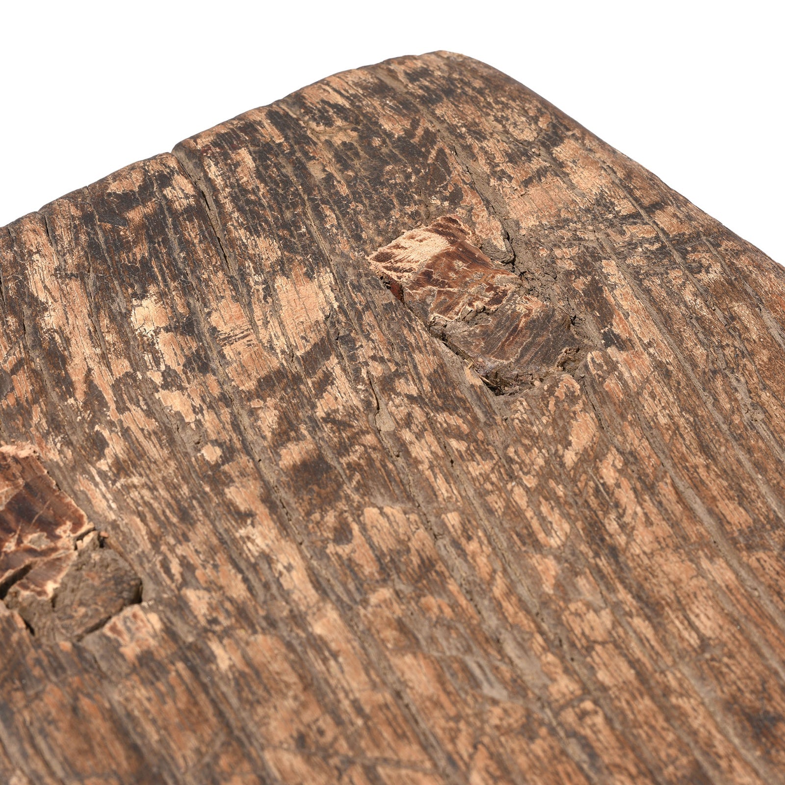 Rustic Low Farmhouse Stool From Shanxi - 19th Century