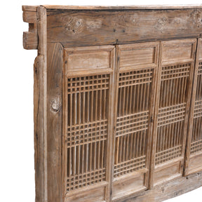 Old Yumu Window Shutter & Frame (Set Of 4) - 19th Century