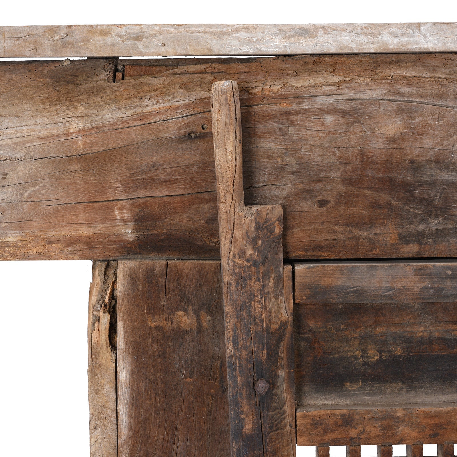 Old Yumu Window Shutter & Frame (Set Of 4) - 19th Century