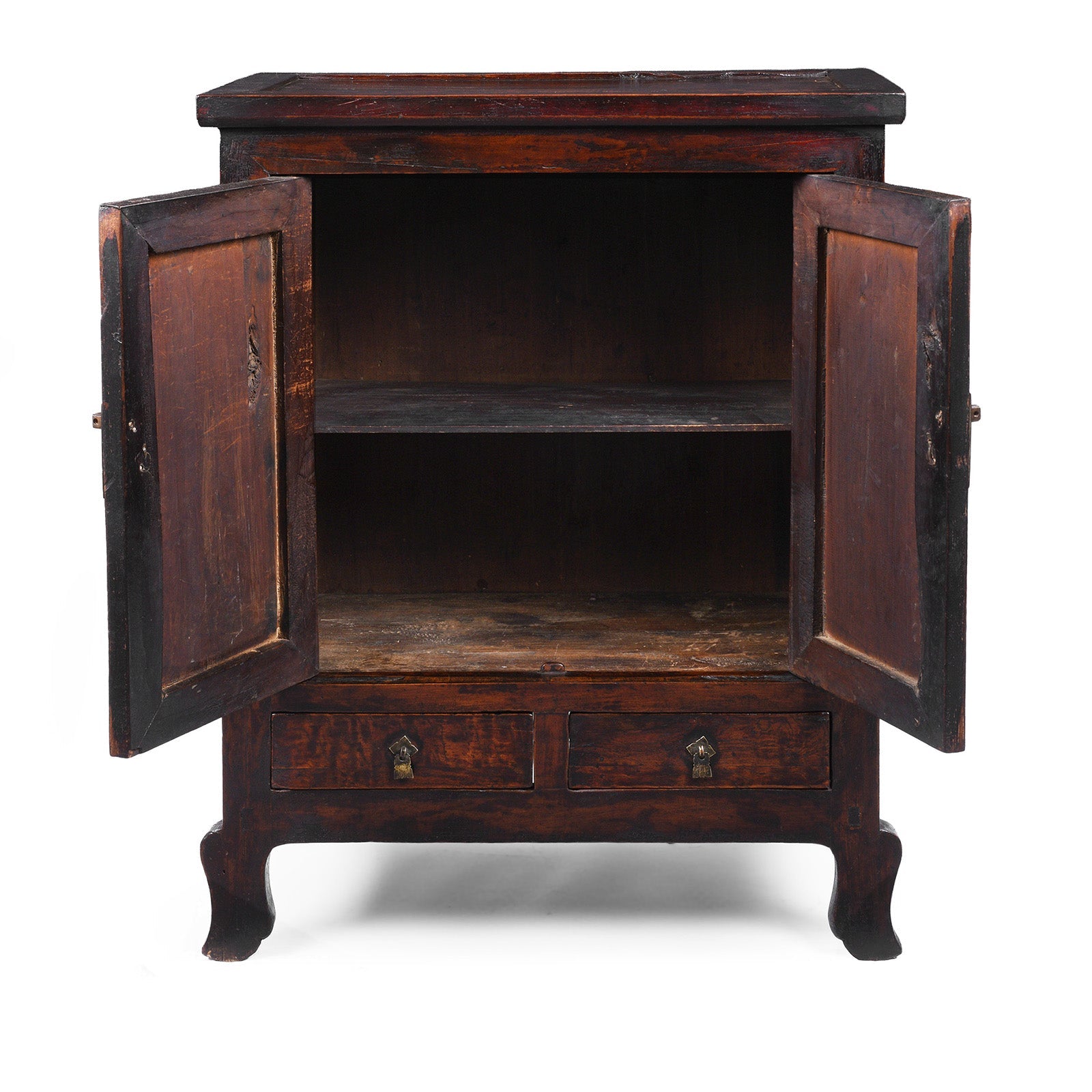 Mulberry & Poplar Cabinet From Gansu - 19th Century