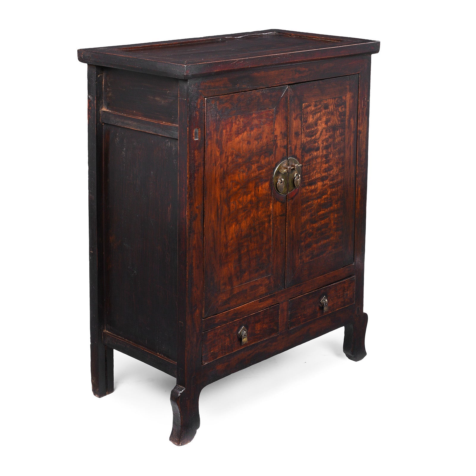 Mulberry & Poplar Cabinet From Gansu - 19th Century