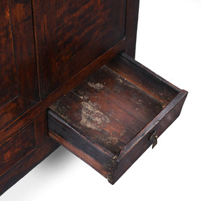 Mulberry & Poplar Cabinet From Gansu - 19th Century