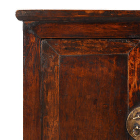 Chinese Walnut  Cabinet From Gansu - 19th Century