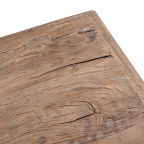 Rustic Elm Farmhouse Console Table