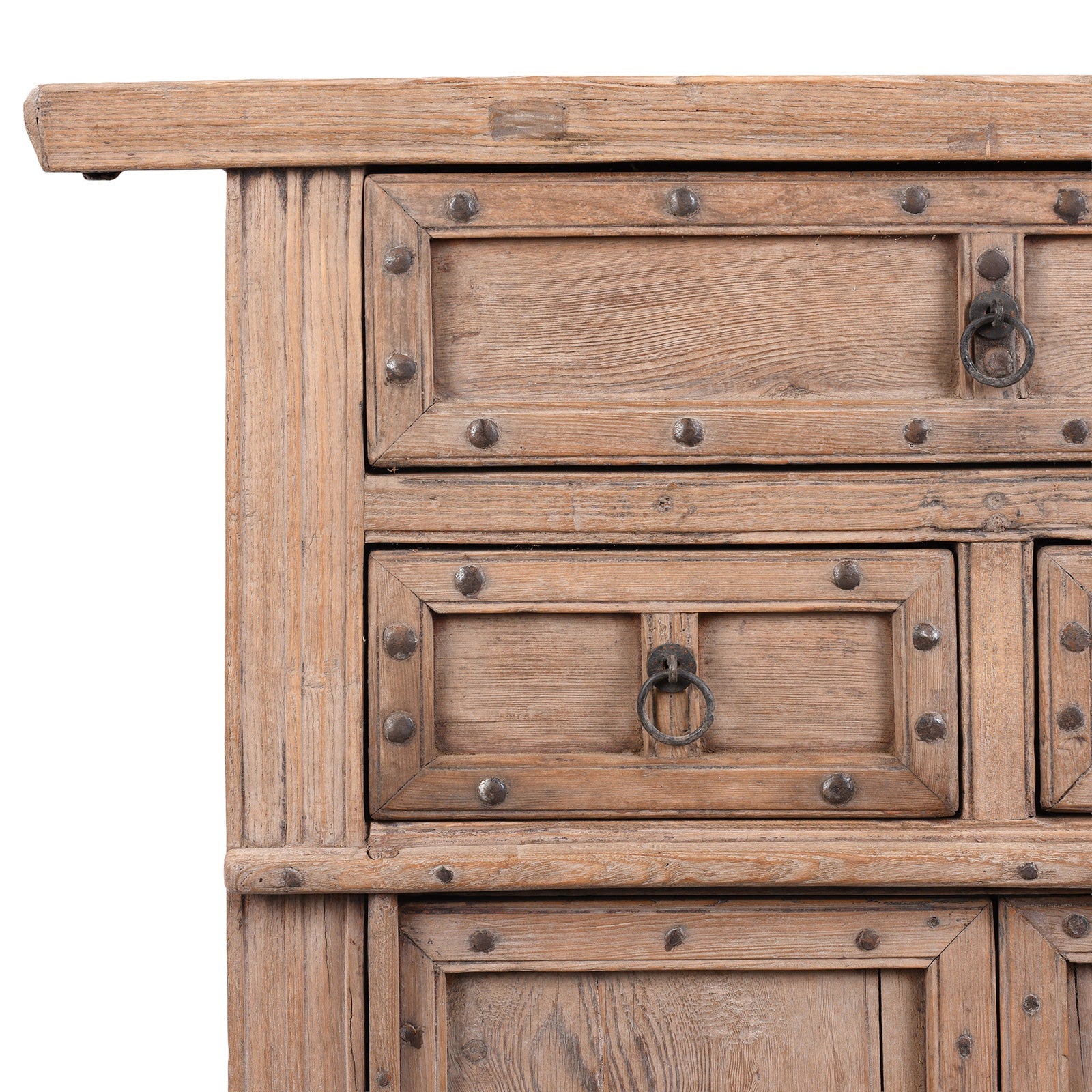 Bleached Side Cabinet From Shanxi - 19th Century