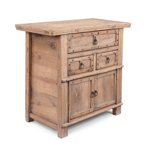 Bleached Side Cabinet From Shanxi - 19th Century