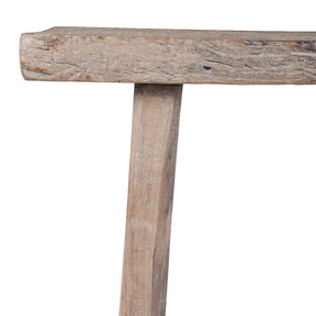 Bleached Elm Farmers Stool From Henan - 19th Century