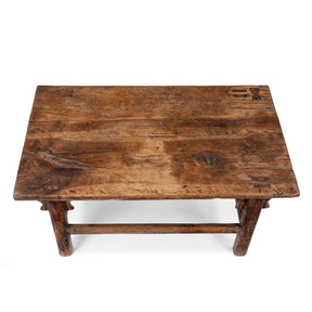 Walnut Farmhouse Coffee Table – Circa 1910