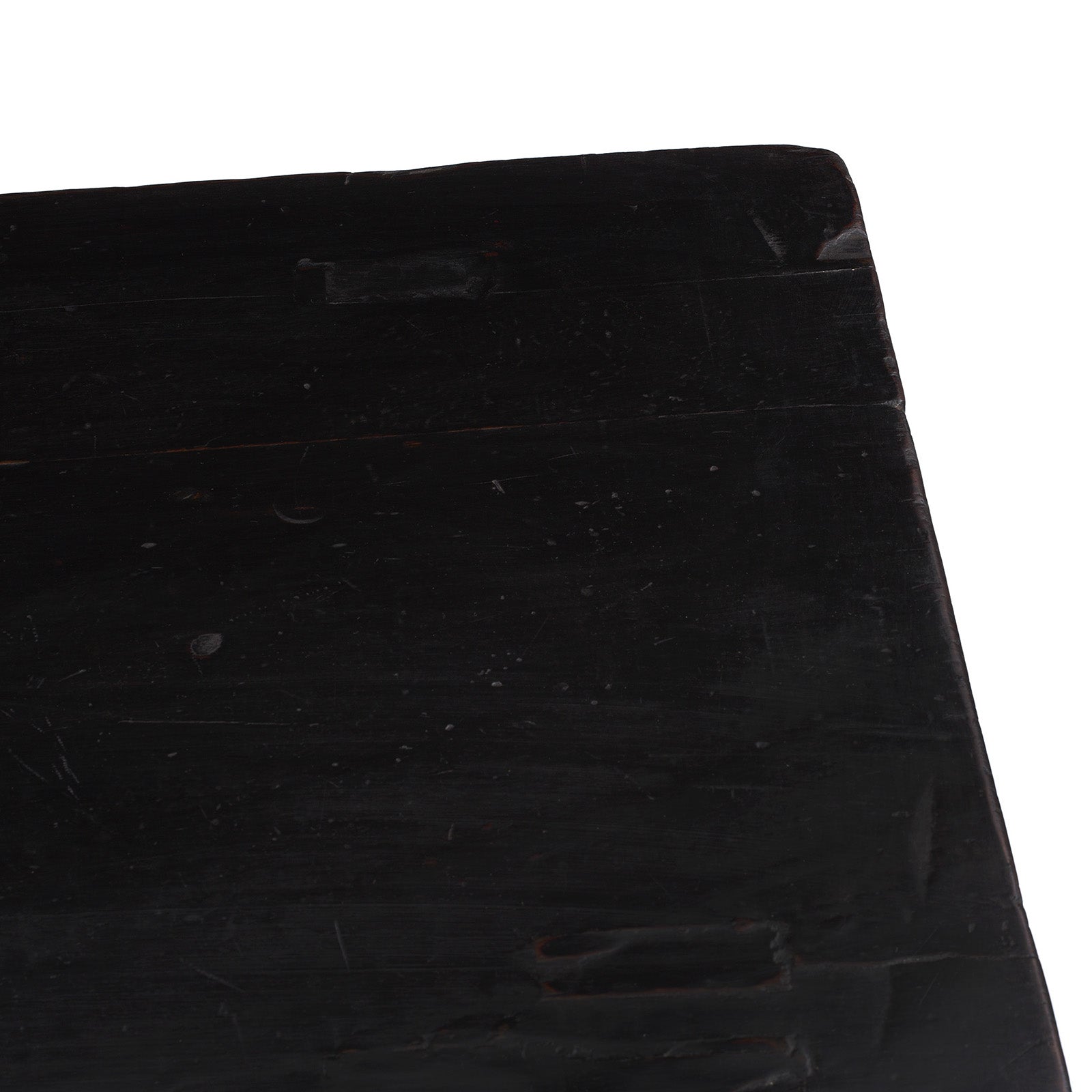 Black Lacquer 4 Drawer Console Table - Late 19th Century