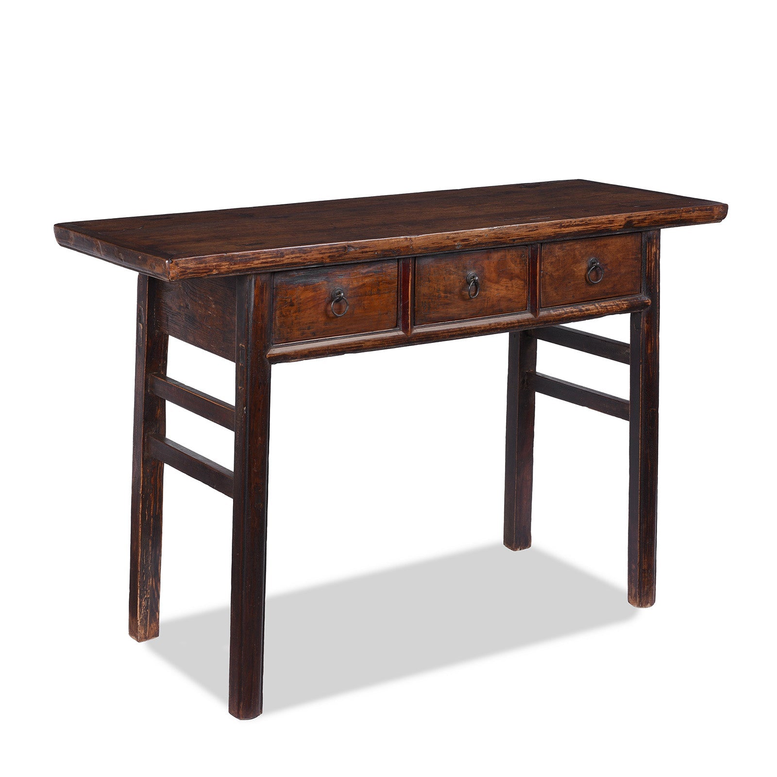 3 Drawer Console Table From Shanxi - 19th Century