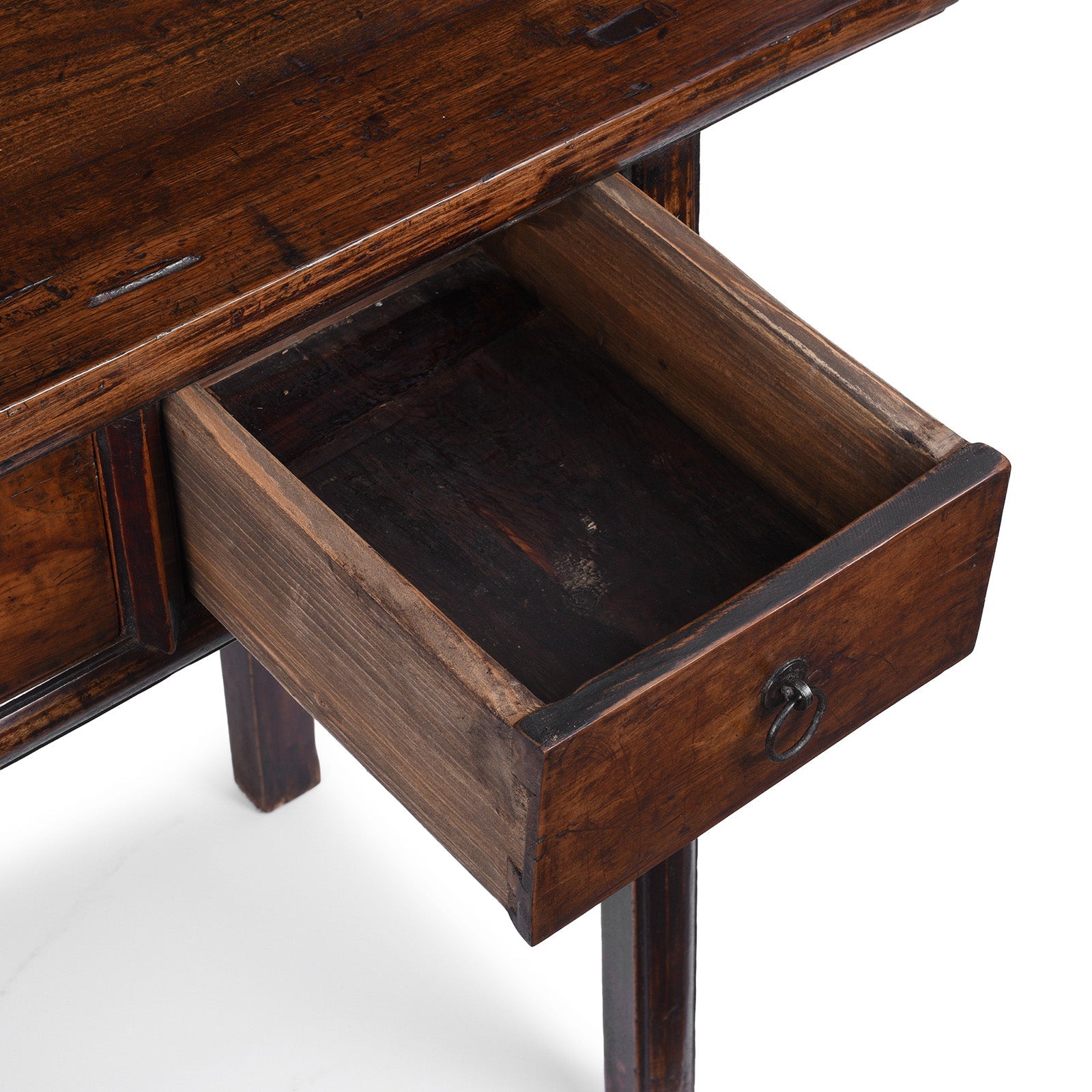 3 Drawer Console Table From Shanxi - 19th Century