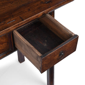 3 Drawer Console Table From Shanxi - 19th Century
