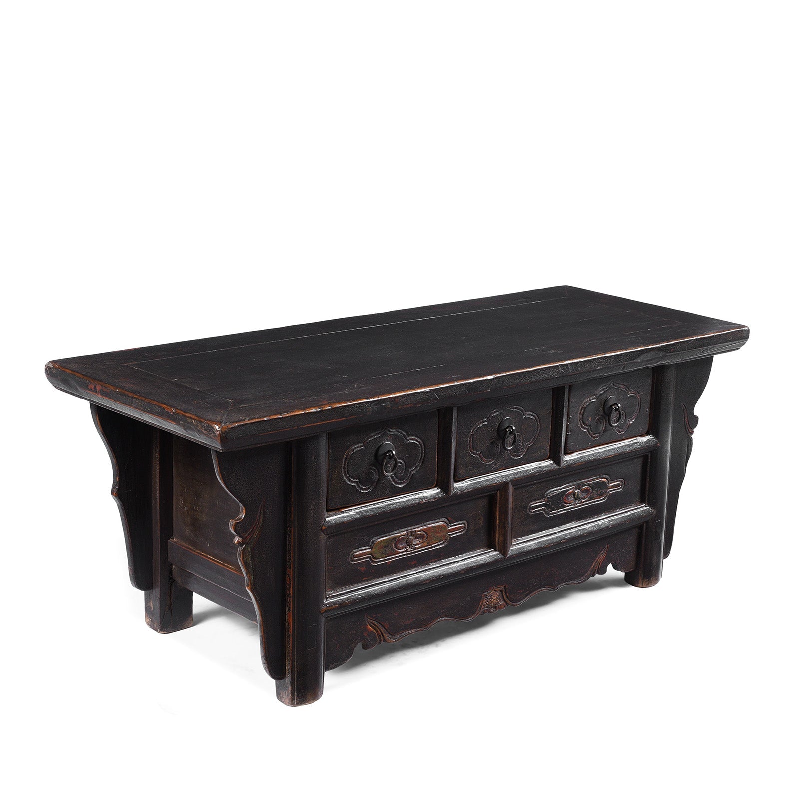 Black Lacquer Kang Table From Shanxi - Mid 19th Century