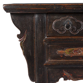 Black Lacquer Kang Table From Shanxi - Mid 19th Century