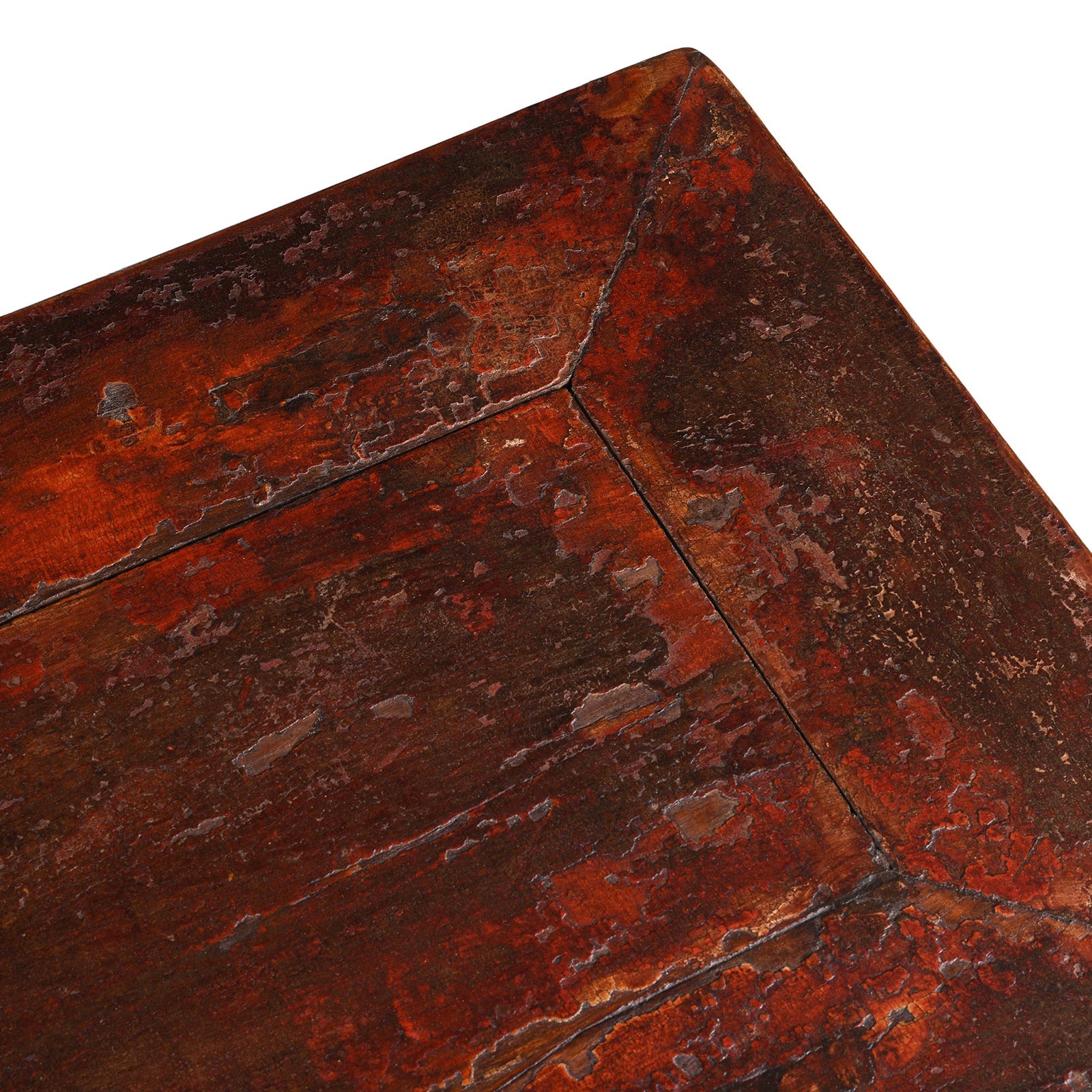 Red Lacquer Kang Table From Shanxi - Mid 19thC