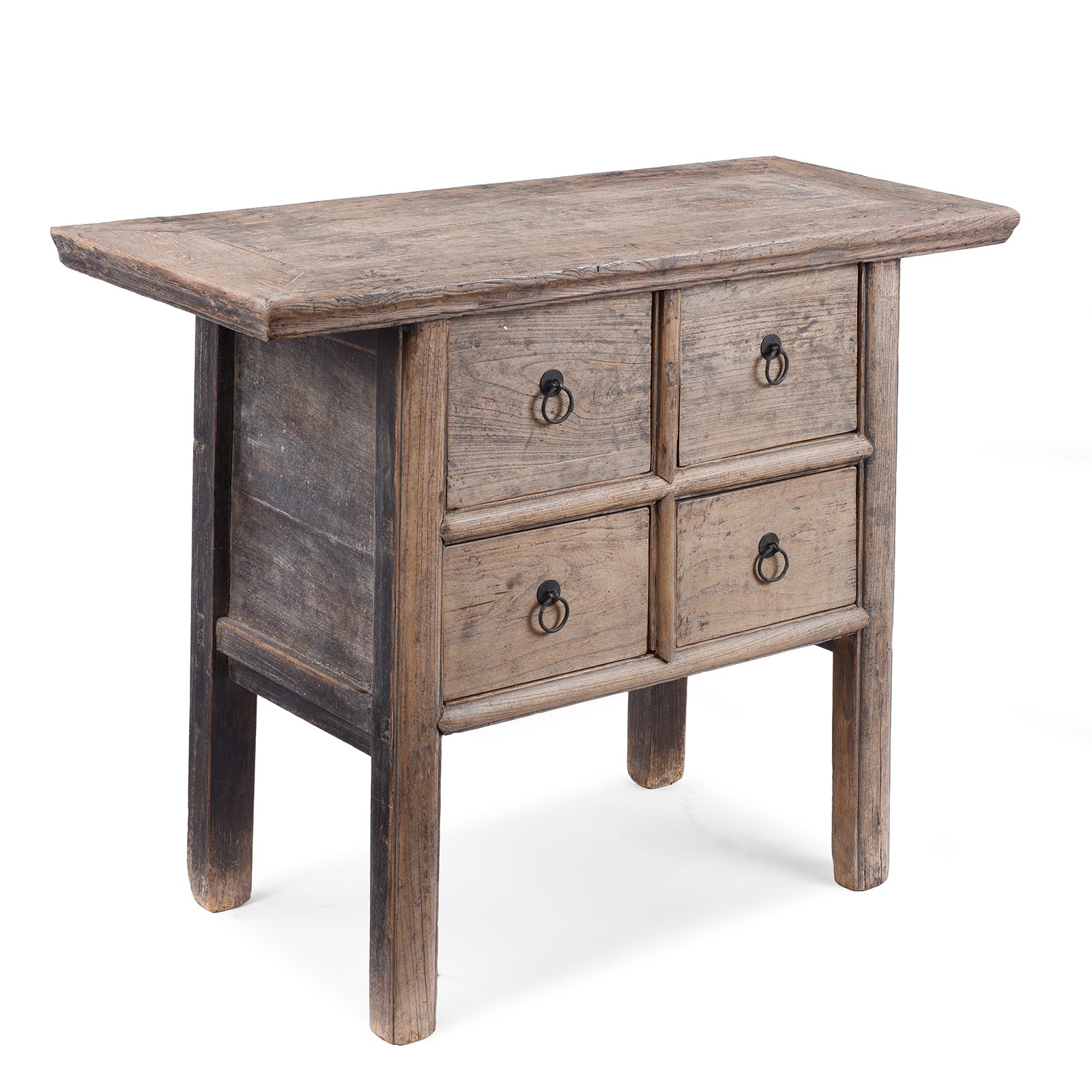 4 Drawer Console Table From Shanxi - 19th Century
