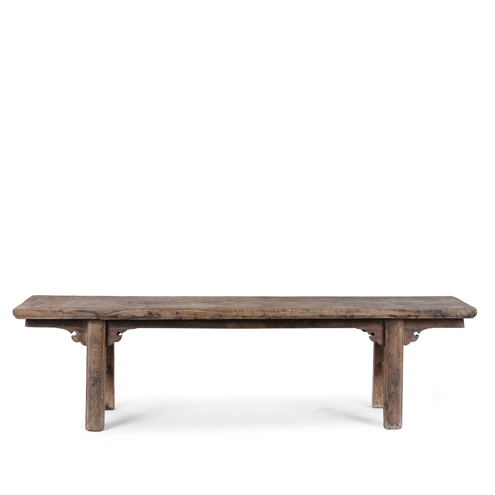Walnut Bench From Shanxi - 19th Century