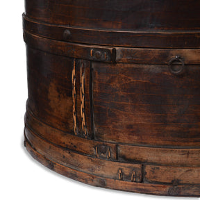 Painted Willow Food Container From Shanxi - 19th Century