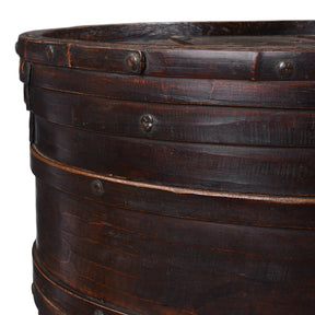 Painted Willow Food Container From Shanxi - 19th Century
