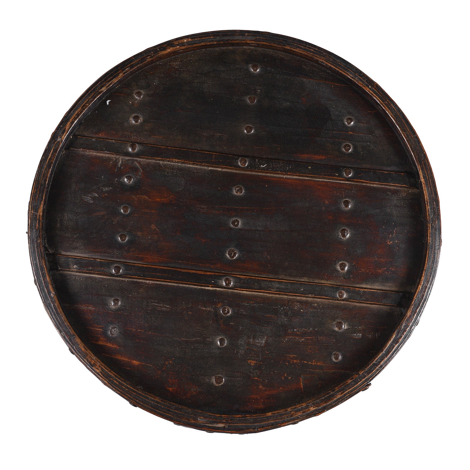 Painted Willow Food Container From Shanxi - 19th Century