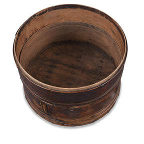 Painted Willow Food Container From Shanxi - 19th Century