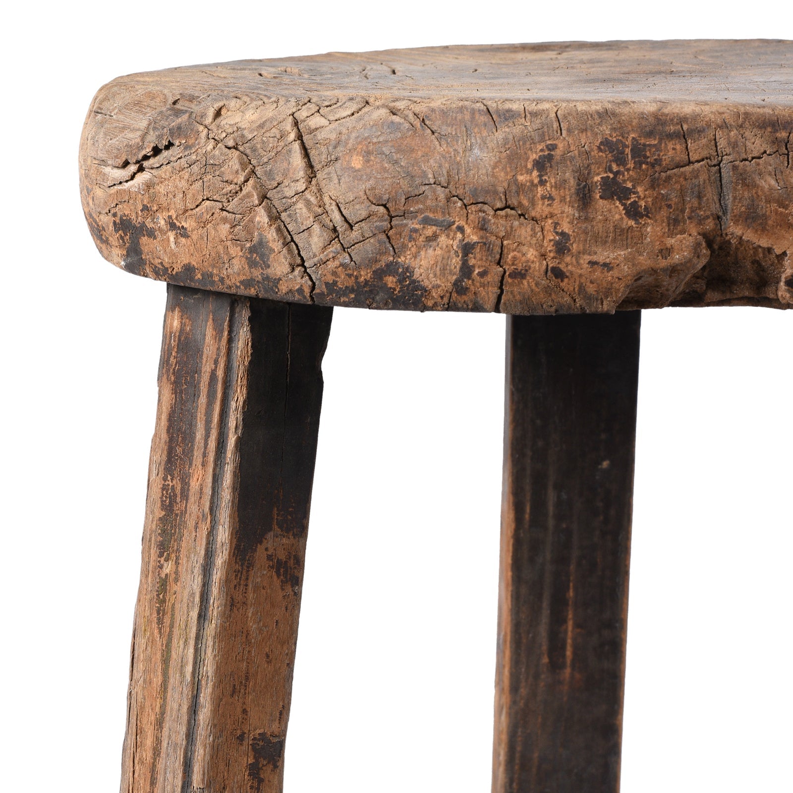 Farmers Milking Stool From Shanxi Province - Ca 1900