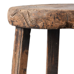 Farmers Milking Stool From Shanxi Province - Ca 1900