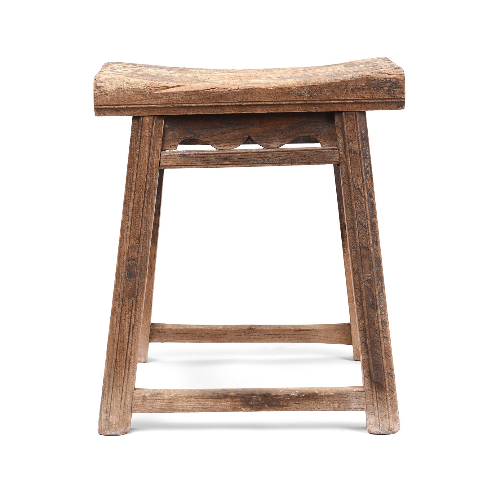 Bleached Chinese Farmers Stool - 19th Century