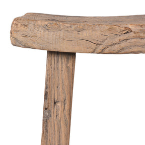 Chinese Elm Saddle Stool From Shanxi - 19th Century