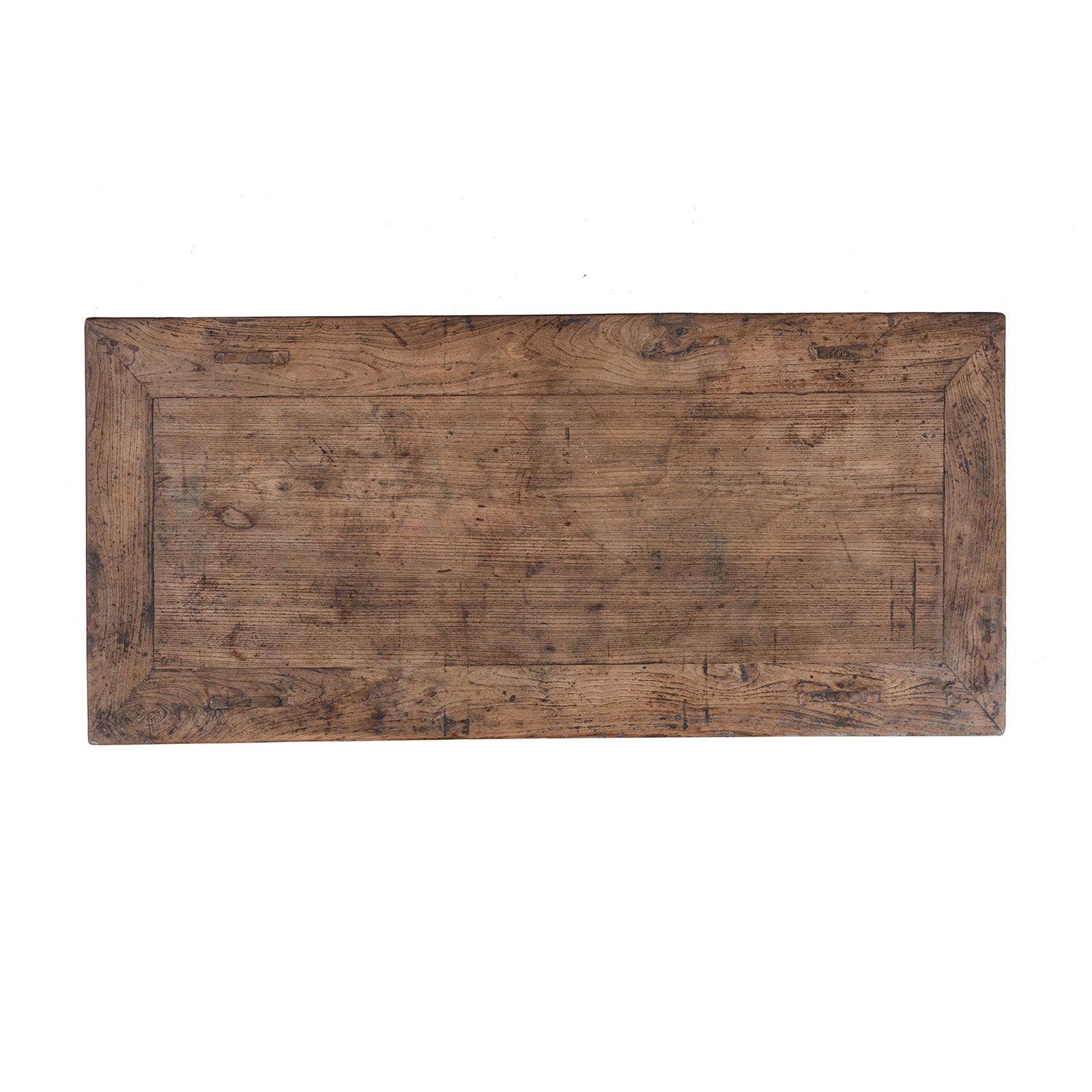 Yumu Elm Half Table From Shanxi Province - 19th Century