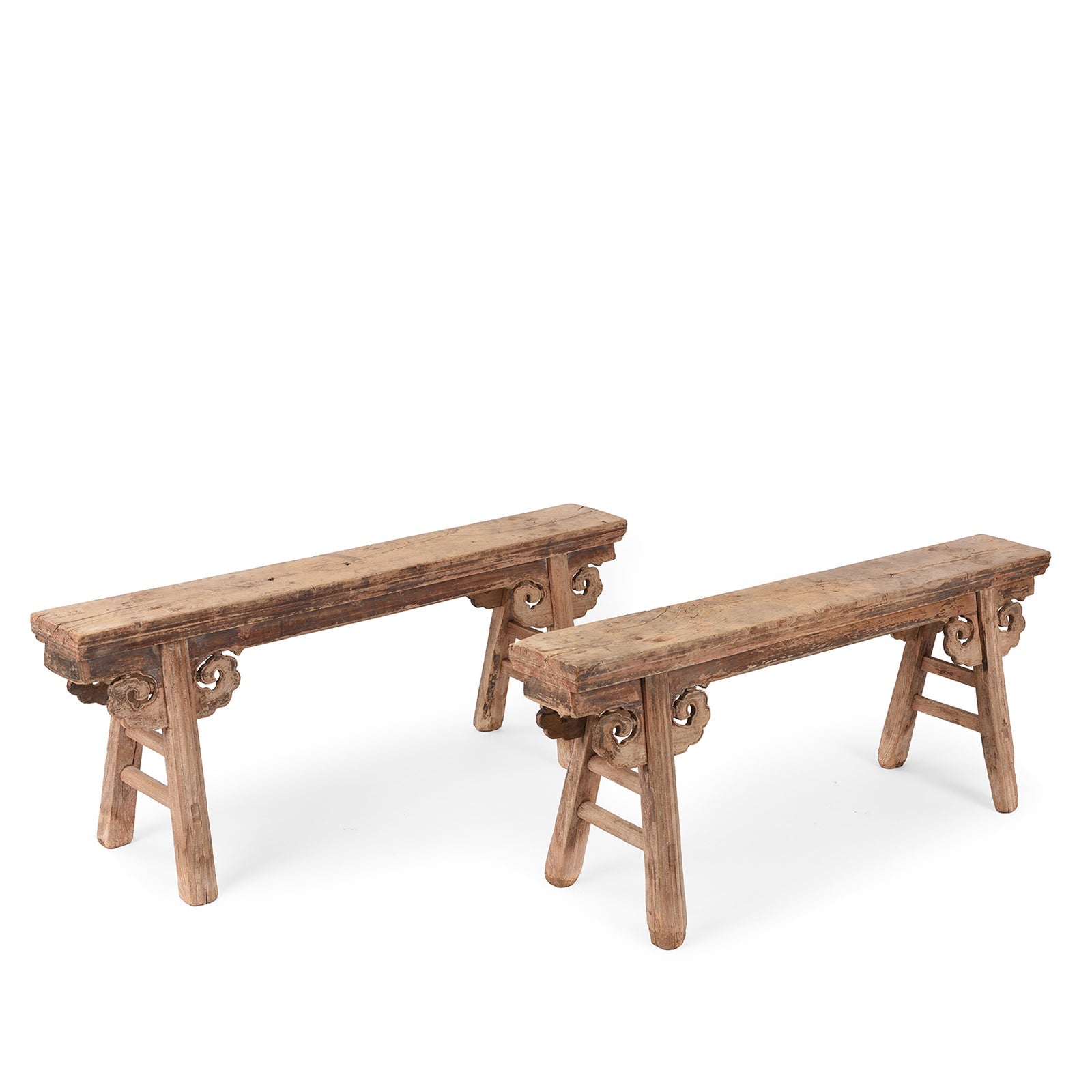 Chinese Spring Bench From Shanxi - 19th Century