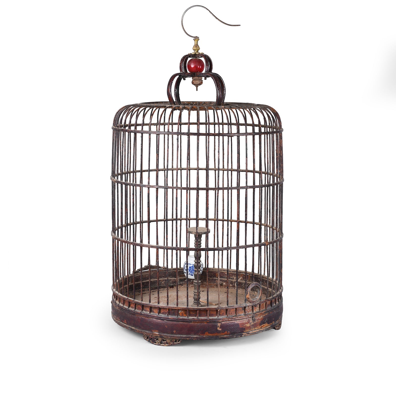 Old Chinese Bamboo Bird Cage