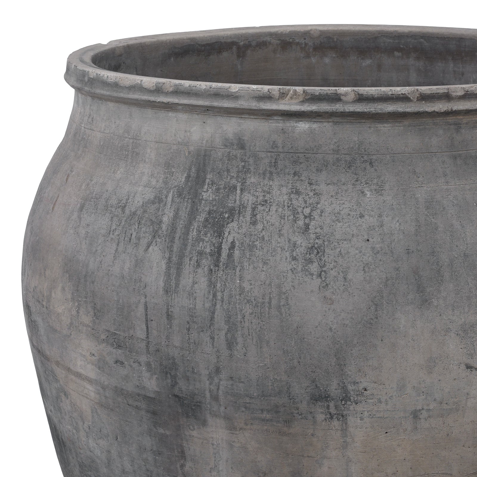 Large Chinese Terracotta Storage Jar Planter – 19th Century
