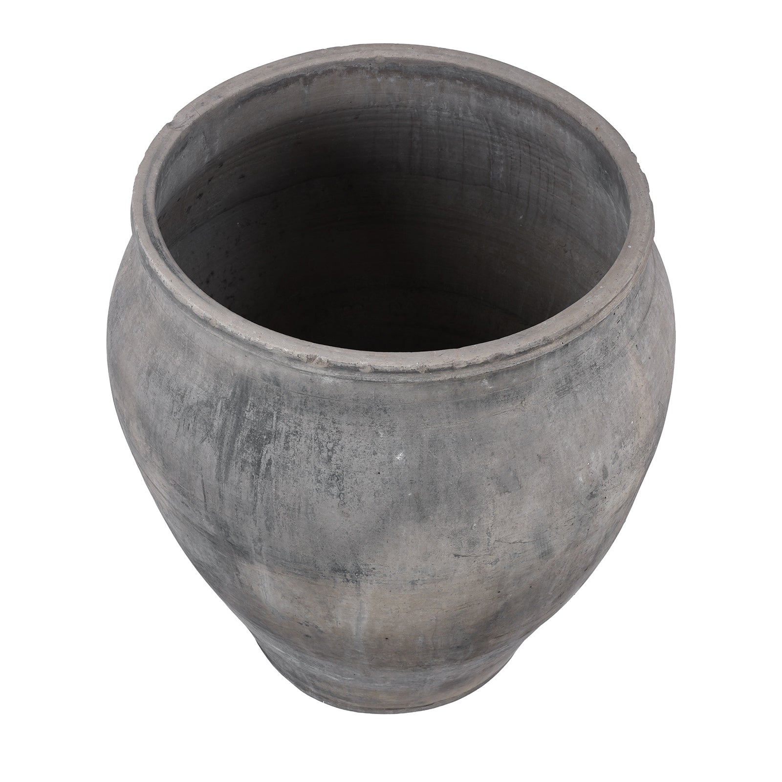 Large Chinese Terracotta Storage Jar Planter – 19th Century