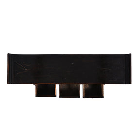 Black Lacquer 3 Drawer Console Table - 19th Century