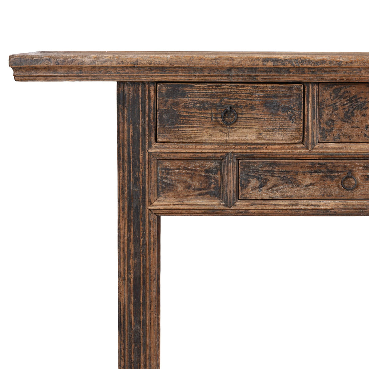 Antique 7 Drawer Console Table - 19th Century