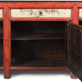 Painted Sideboard From Qinghai - Ca 1916