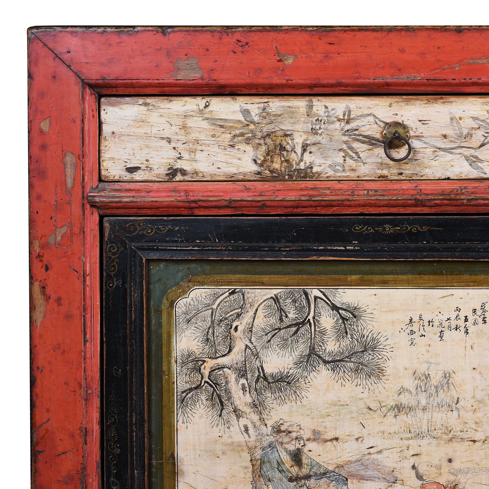 Painted Sideboard From Qinghai - Ca 1916
