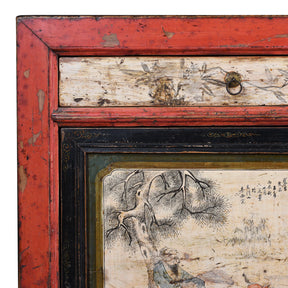 Painted Sideboard From Qinghai - Ca 1916