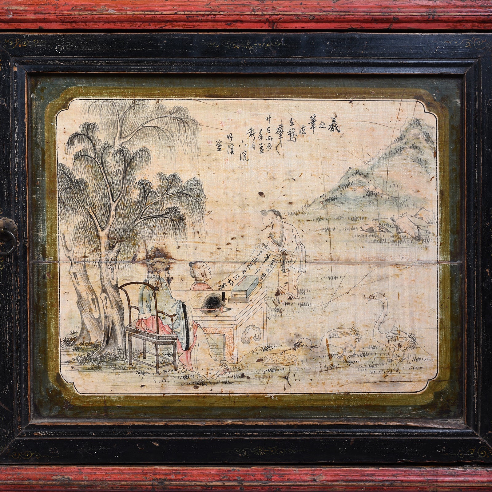 Painted Sideboard From Qinghai - Ca 1916