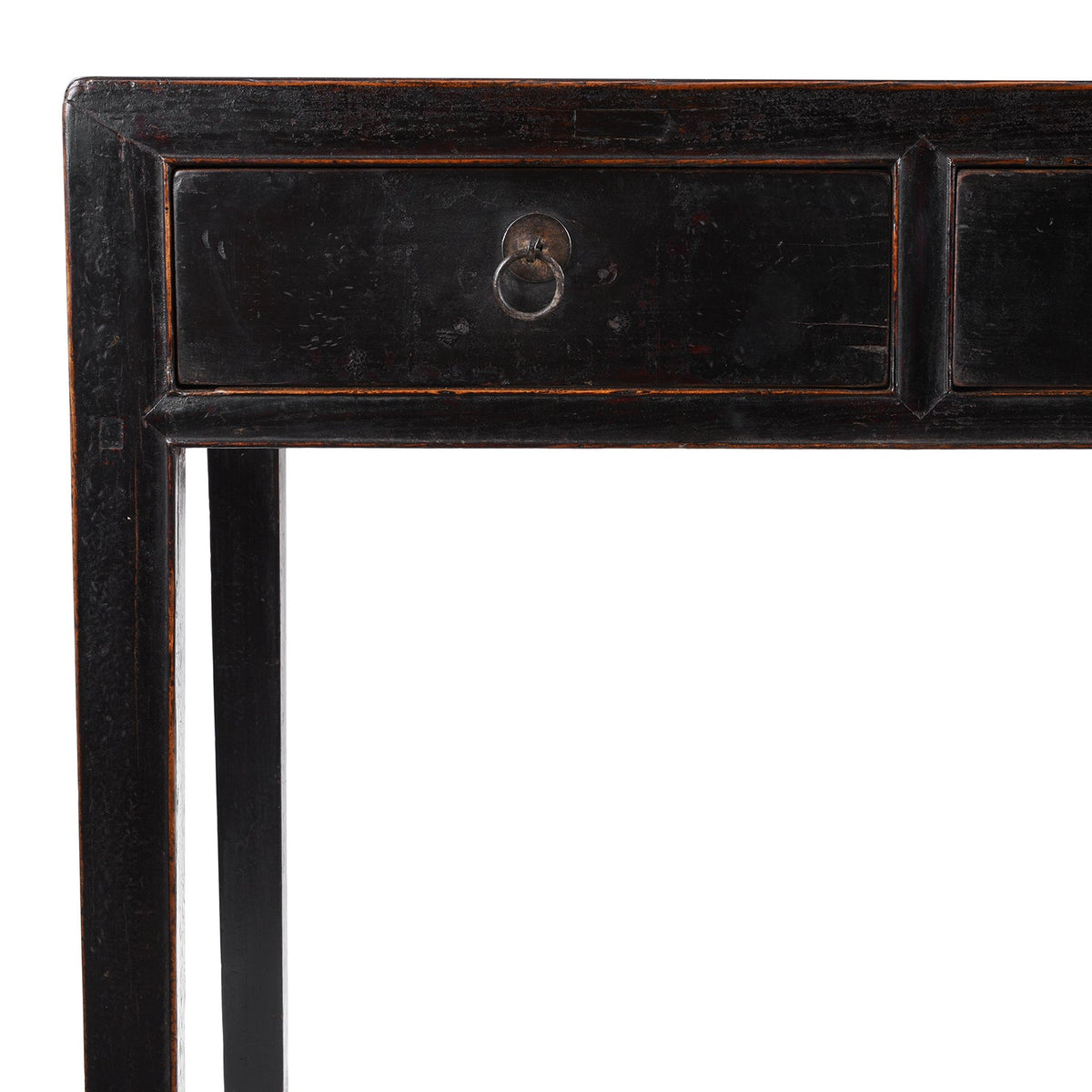 Black Lacquer Desk From Shanxi - 19th Century