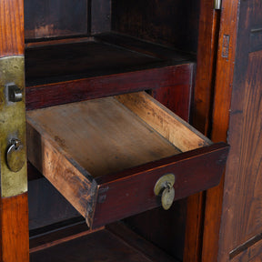 Chinese Elm Compound Cabinet From Beijing - 19th Century
