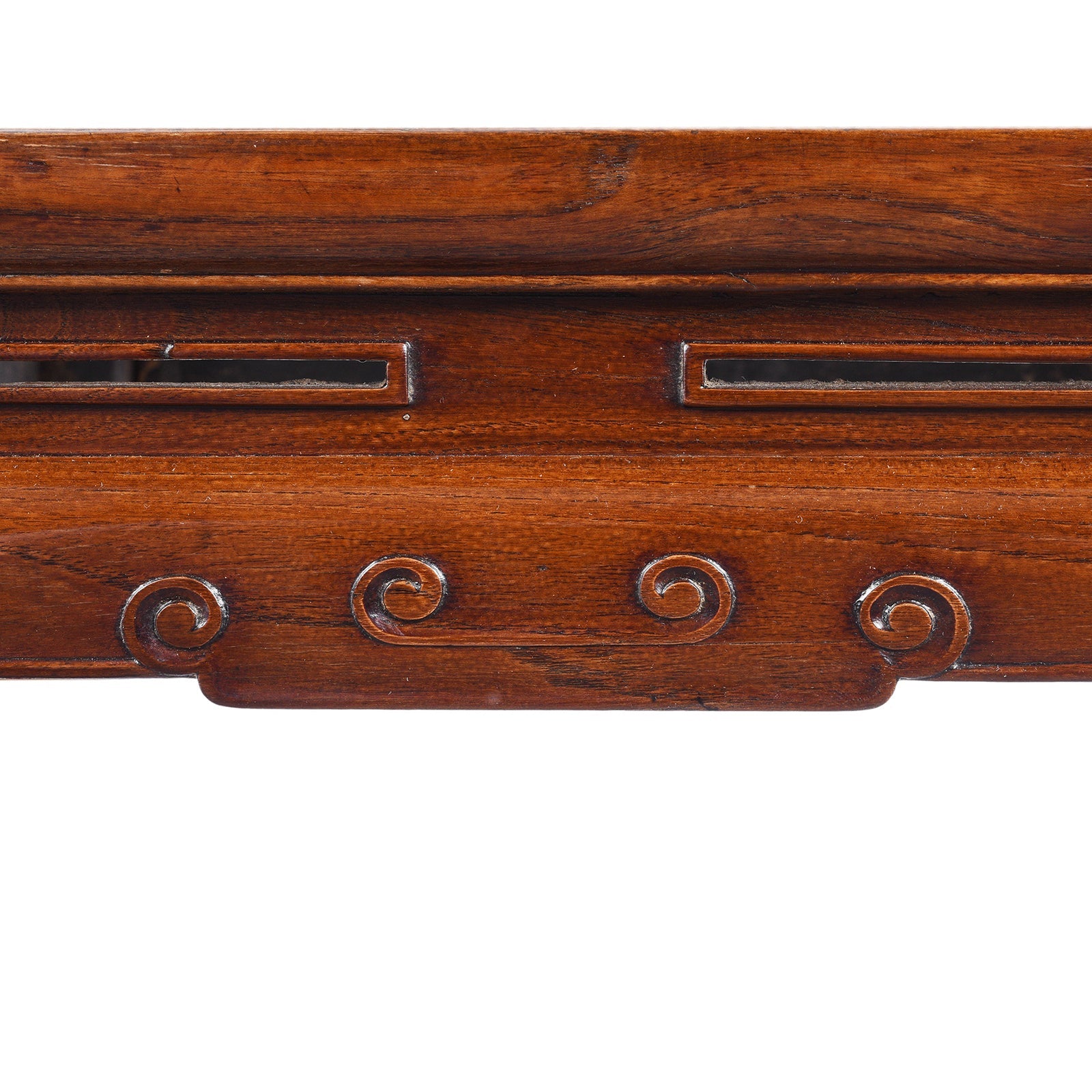 Red Elm Square Side Table From Jiangsu - 19th Century