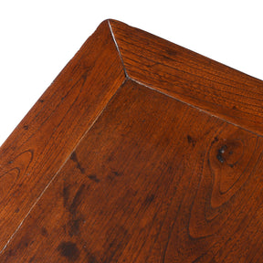 Red Elm Square Side Table From Jiangsu - 19th Century