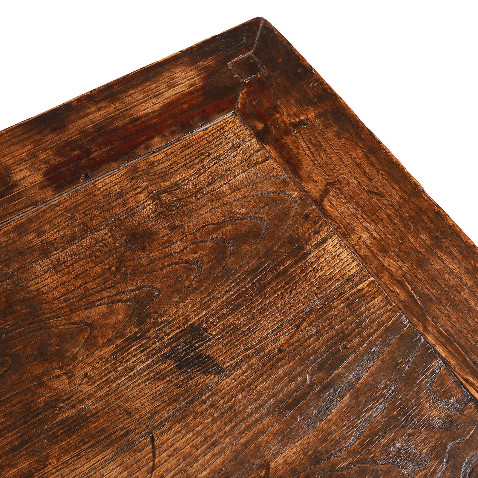 Chinese Elm Square Coffee Table From Shanxi - 19th Century