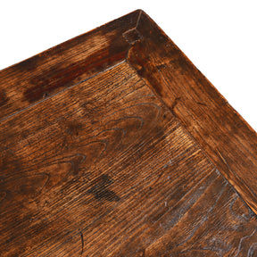 Chinese Elm Square Coffee Table From Shanxi - 19th Century
