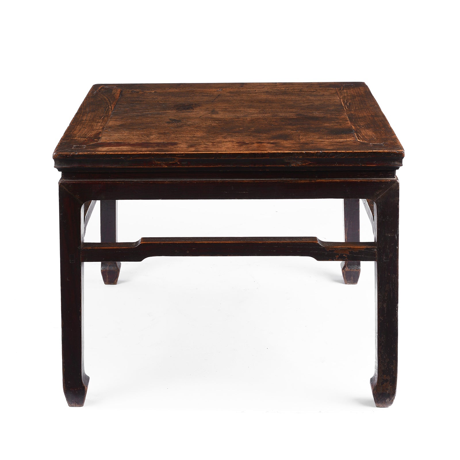 Chinese Elm Square Coffee Table From Shanxi - 19th Century